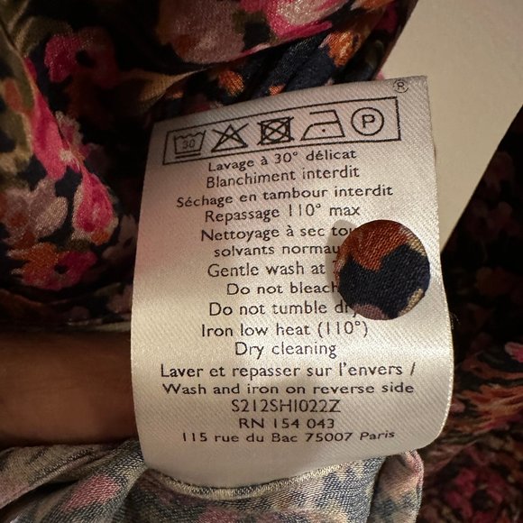 SÉZANE Florence blouse in Blossom Marine, size 38, NWT! - Picture 7 of 7